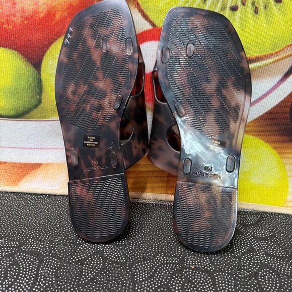 Vince Camuto Women's Tortoise Shell Flat Sandals 9M - Picture 5 of 7